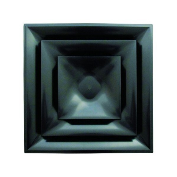 12 In Celing Diffuser Never Rust 3 Cone Black